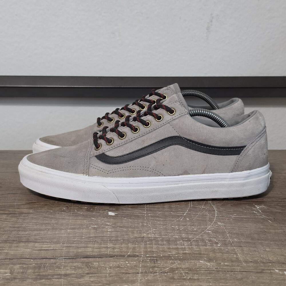 Vans Old Skool Men's Athletic Skate Shoes Sneakers Size 10.5 Gray Suede